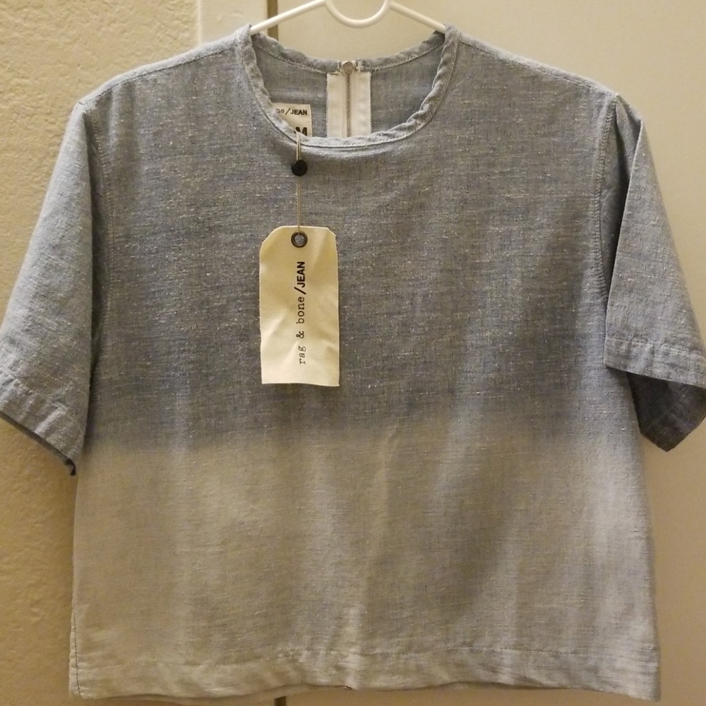 rag & bone short sleeve blouse shirt